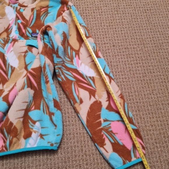 Patagonia Synchilla Snap-T Fleece Pullover Women's Feather Dance Bear Brown S - Picture 12 of 12